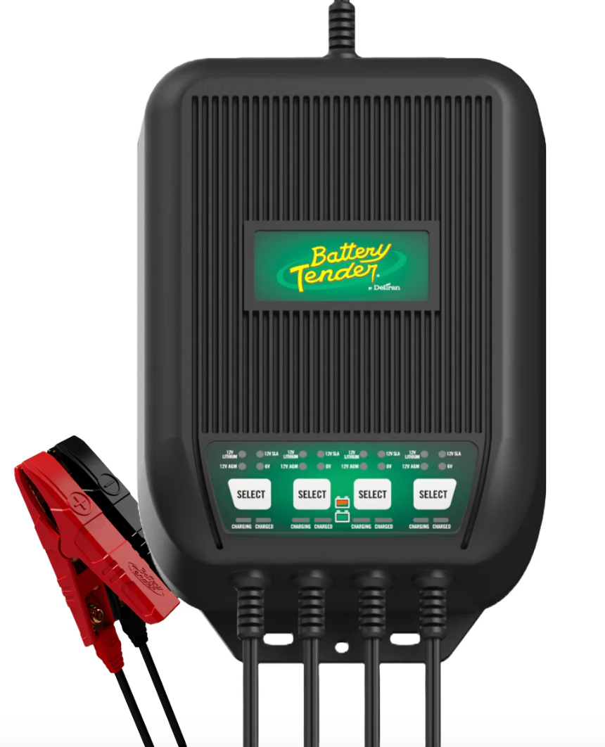 Battery Tender WaveCharge 4-Bank Selectable 12V or 6V, 12 AMP Battery Charger