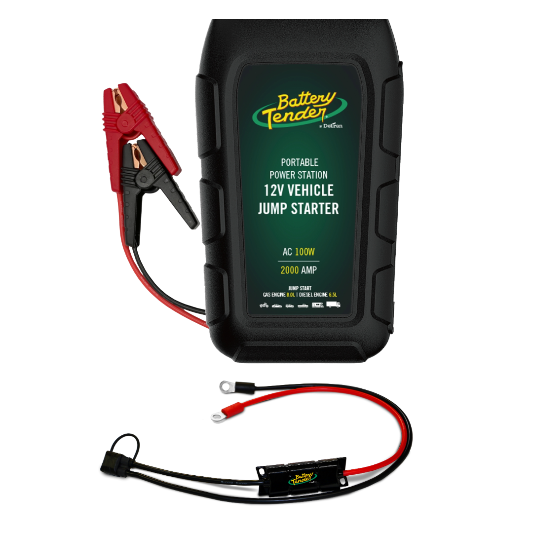 Motorcycle and Powersports Jump Starter / Power Bank Inverter Bundle (2000 AMPS)