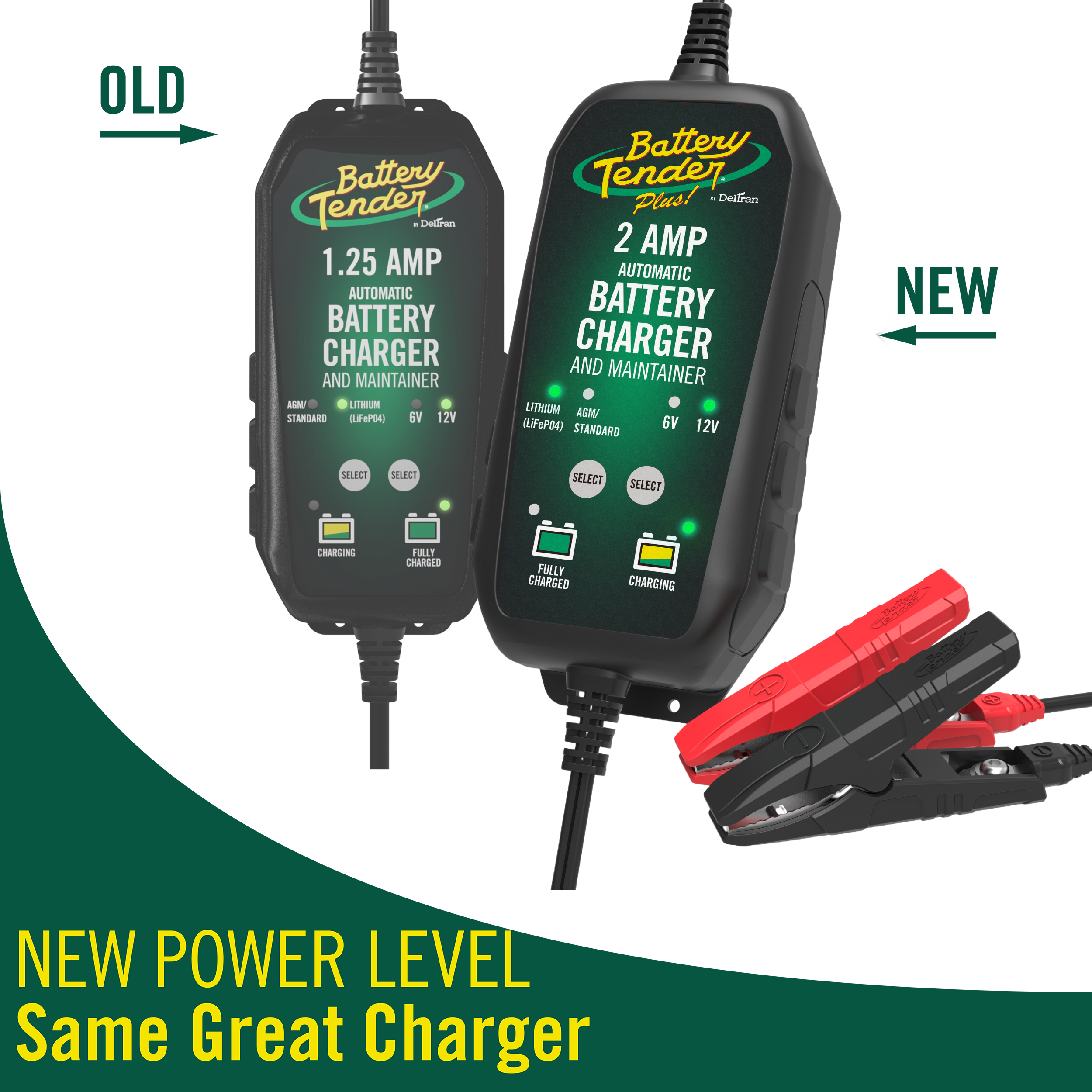 Battery Tender® 6V/12V, 2 AMP Selectable Battery Charger - Available at Walmart