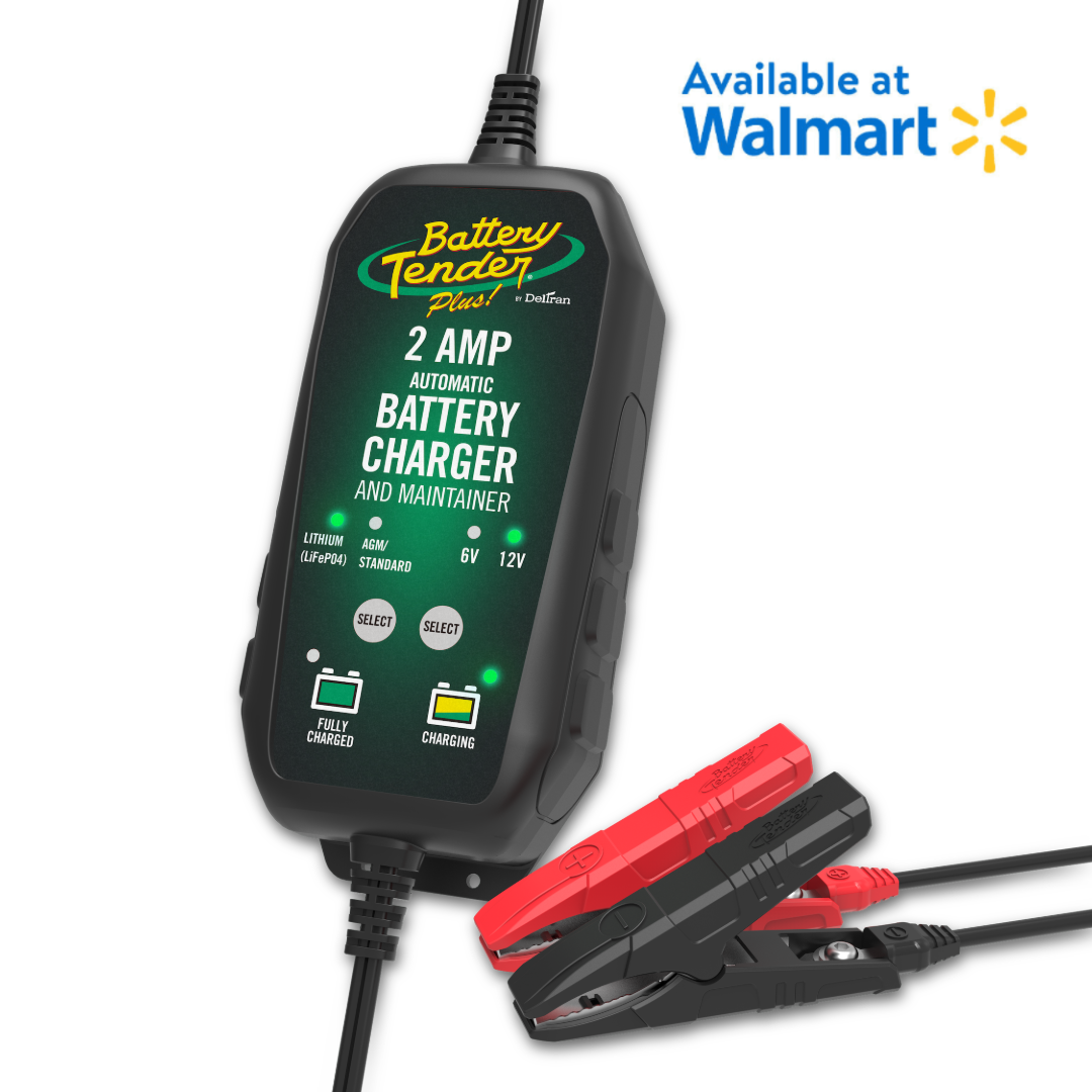 Battery Tender® 6V/12V, 2 AMP Selectable Battery Charger - Available at Walmart