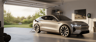 Battery Tender® Level 2 EV charger mounted in garage — electric vehicle charging station installation guide setup