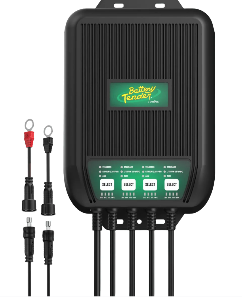 The WaveCharge Pro 4-Bank 12V, 40 AMP Battery Charger