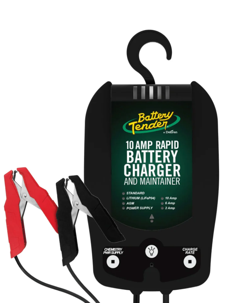 The Battery Tender 10 AMP Selectable Battery Charger and Maintainer