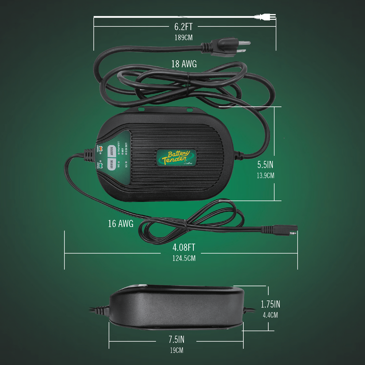 PowerTender® 5 Amp 12V/24V Battery Charger | Battery Tender® PowerTender® 5 Amp 12V/24V Battery Charger | Battery Tender®