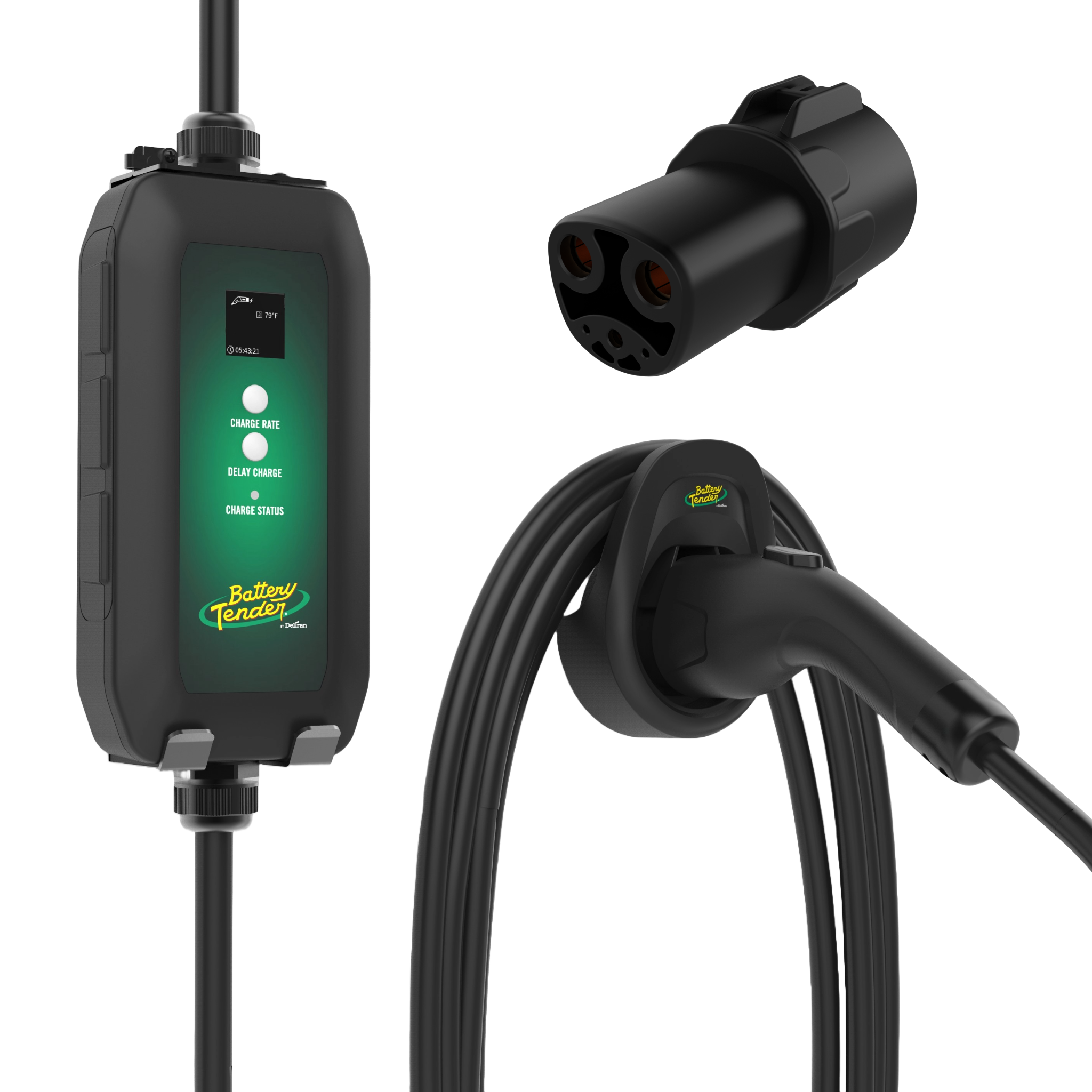 eCharge 16 AMP EV Charger and Tesla Adapter Bundle