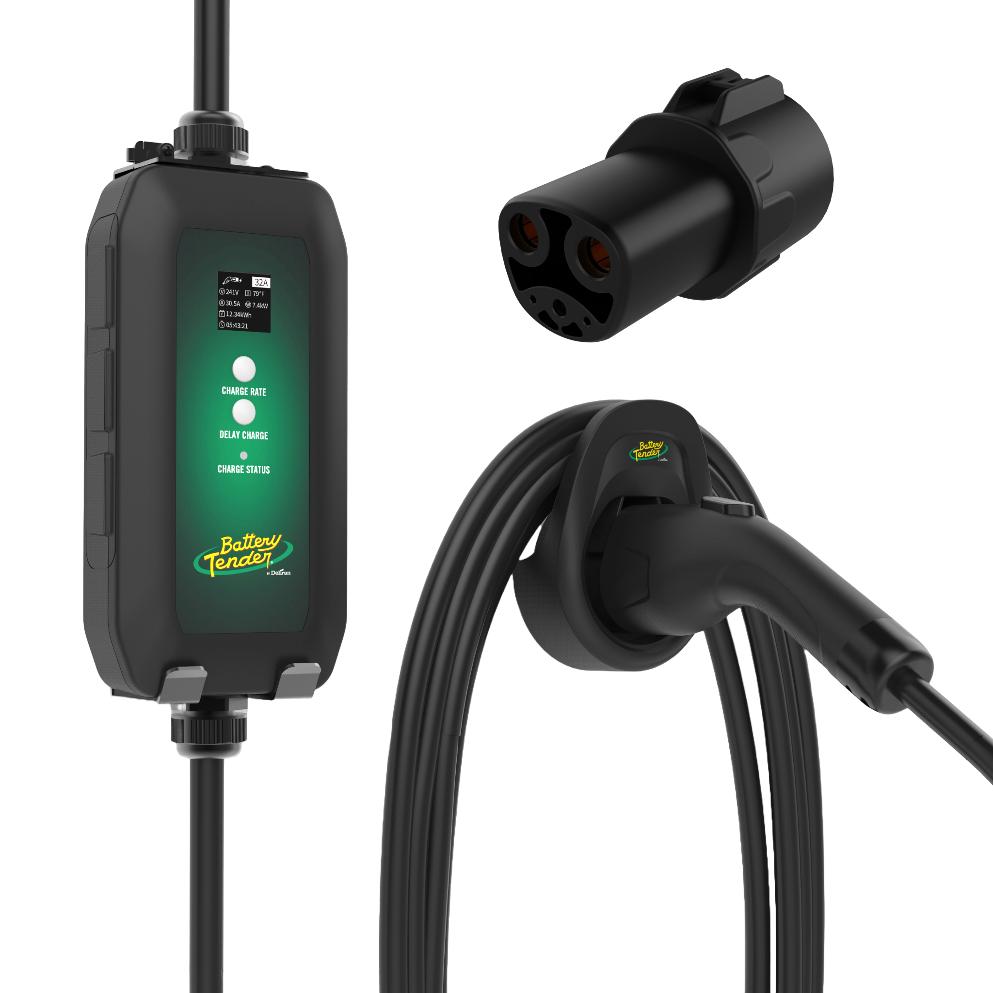eCharge 32 AMP EV Charger and Tesla Adapter Bundle
