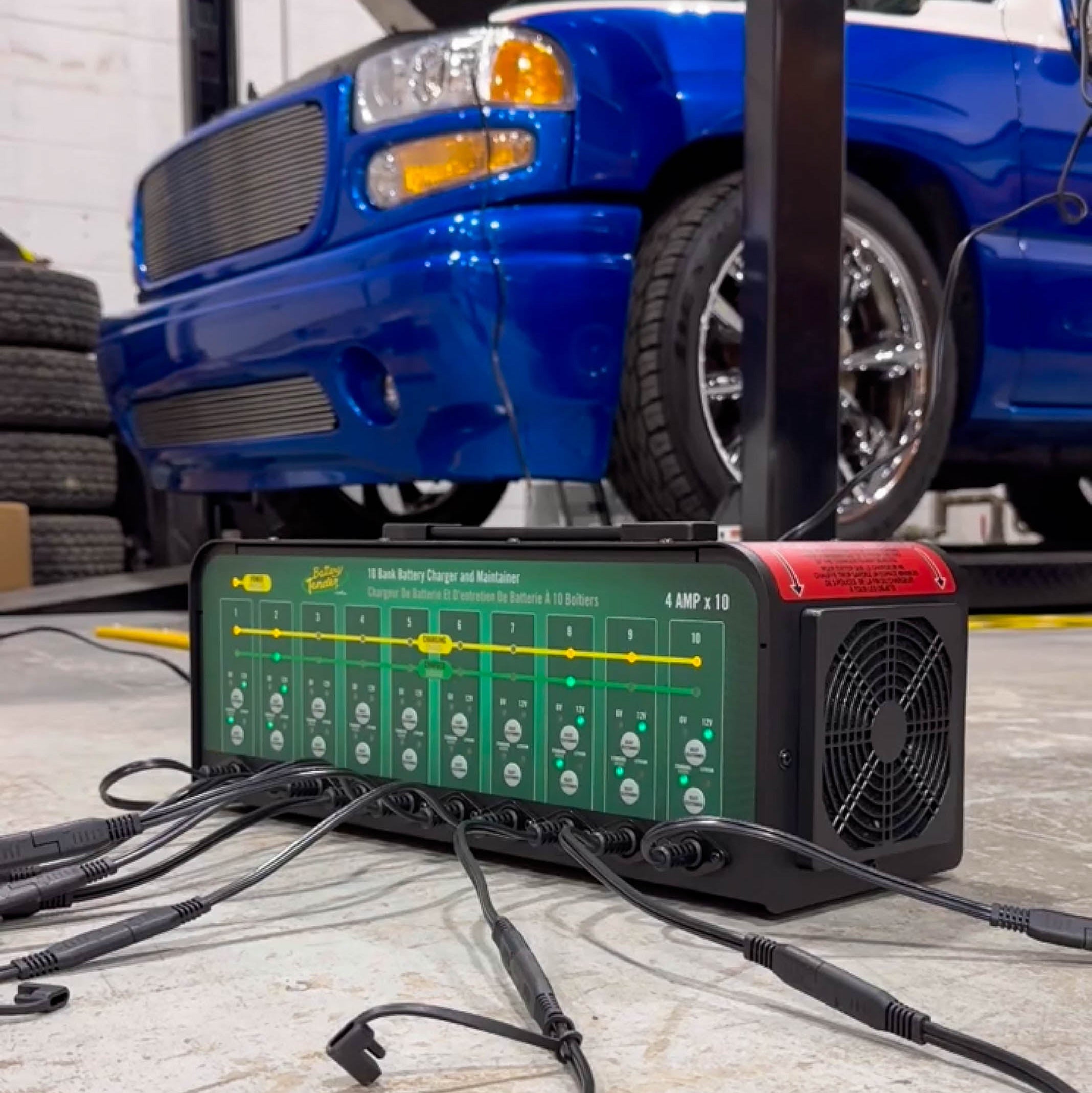 PowerTender® 10-Bank 4 Amp 12V/6V Battery Charger and Maintainer