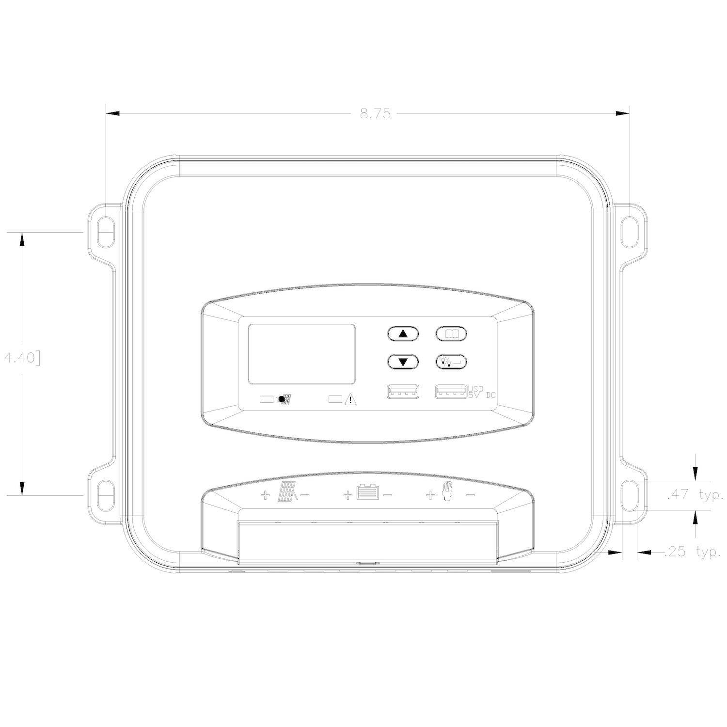 30 AMP, 24V / 12V MPPT Solar Panel Controller - Battery Tender®