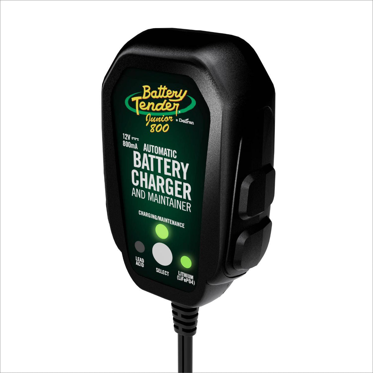 Battery Tender Junior 800mA 12V Selectable Chemistry Battery Charger ...