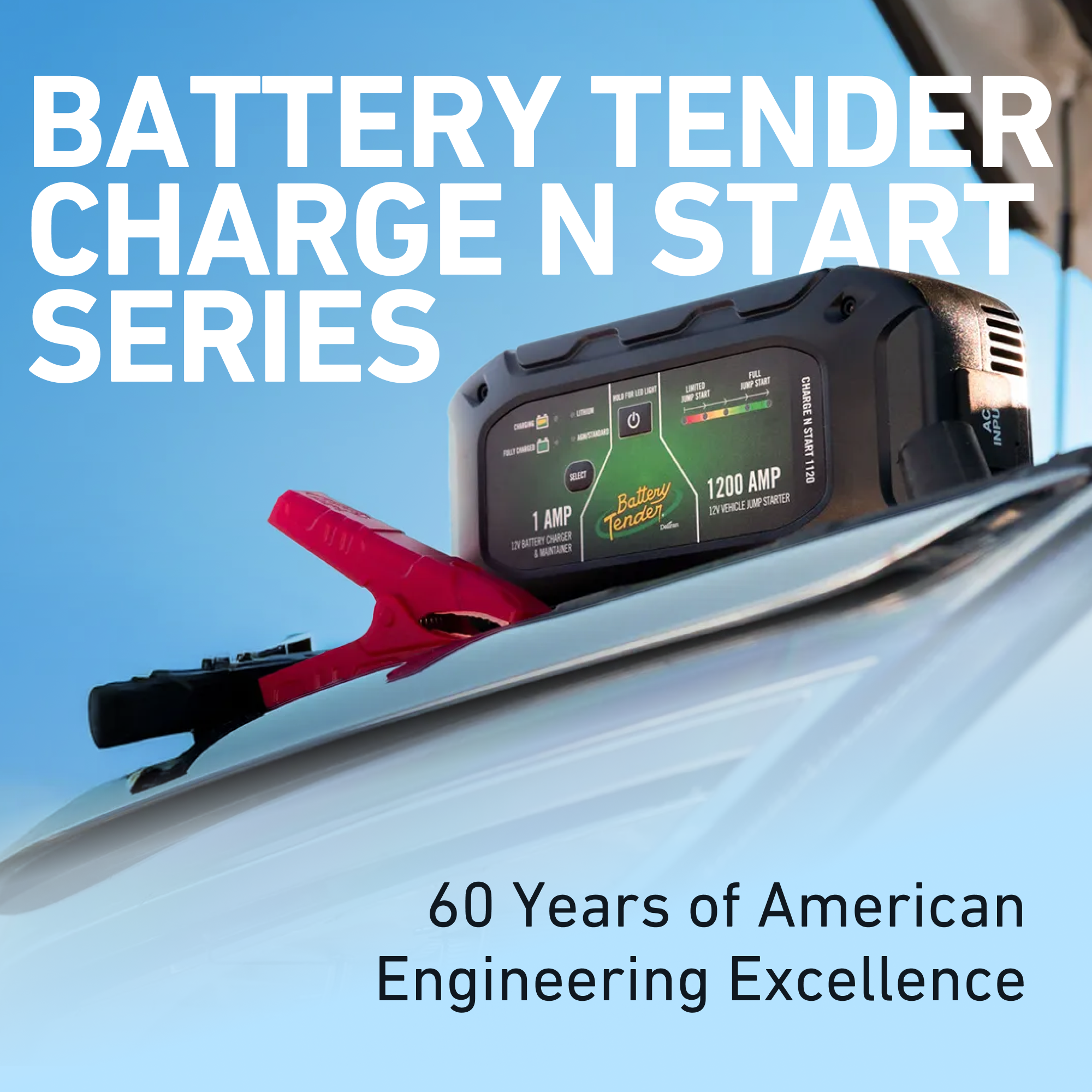 Charge N Start 4120 4 AMP Battery Charger & 1200 AMP Jump Starter